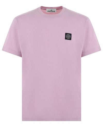 Stone Island Short Sleeve T-shirt - Pink