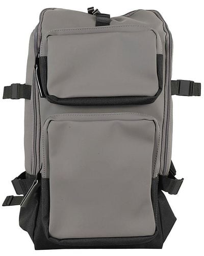 Rains Trail Cargo Zipped Backpack - Grey