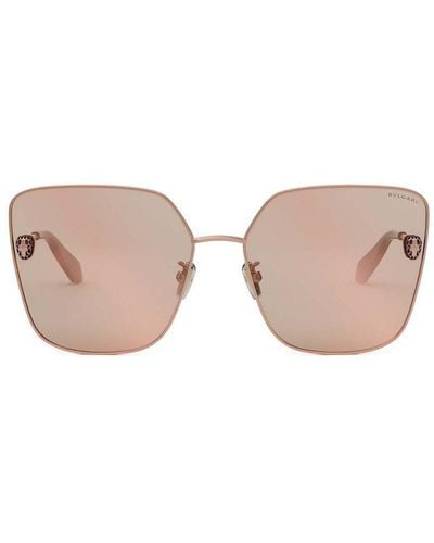 BVLGARI Butterfly Frame Sunglasses - Brown