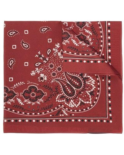 DSquared² Paisley-print Scarf - Red