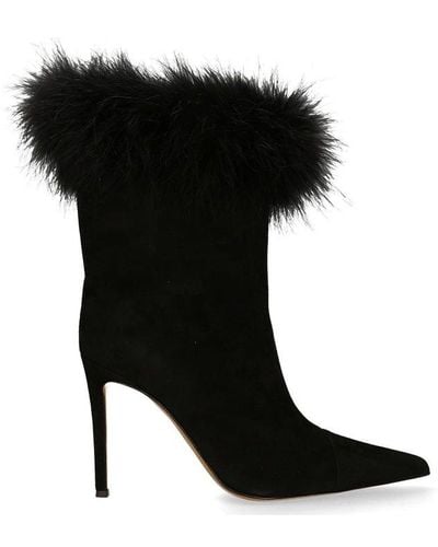 Alexandre Vauthier Pointed Toe Heeled Boots - Black