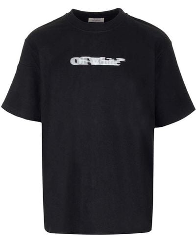 Off-White c/o Virgil Abloh Logo-print Cotton T-shirt - Black