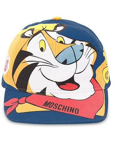 Moschino Tony Tiger Logo Print Baseball Cap - Blue