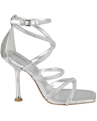 MICHAEL Michael Kors Embellished Strap Sandals - Metallic