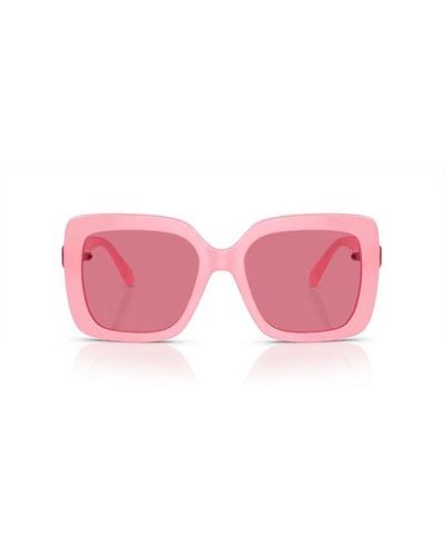 Swarovski Square Frame Sunglasses - Pink
