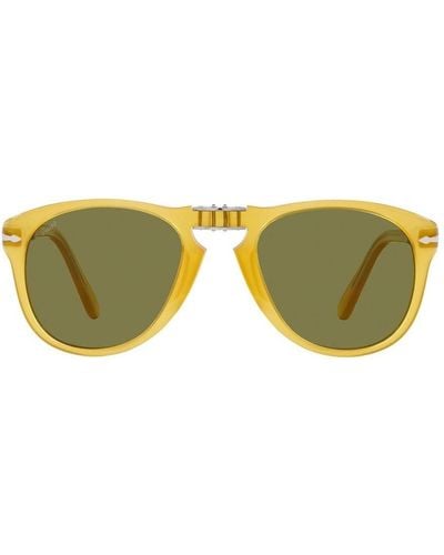 Persol Steve Mcqueen Pilot Frame Sunglasses - Green