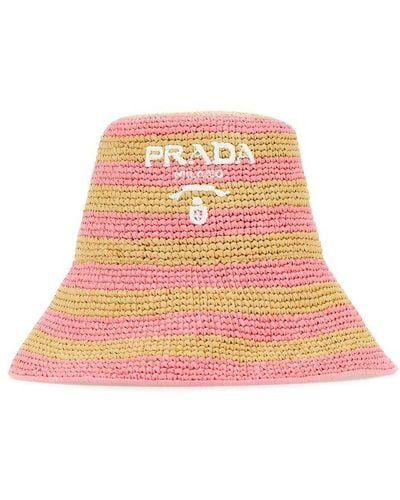 Prada Hats And Headbands - Pink