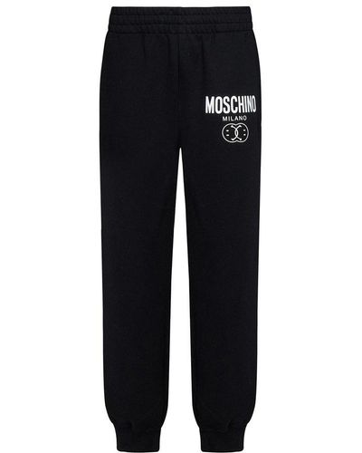 Moschino Logo Printed Sweatpants - Black