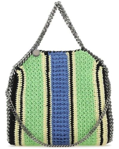 Stella McCartney Mini Falabella Crochet Tote Bag - Green