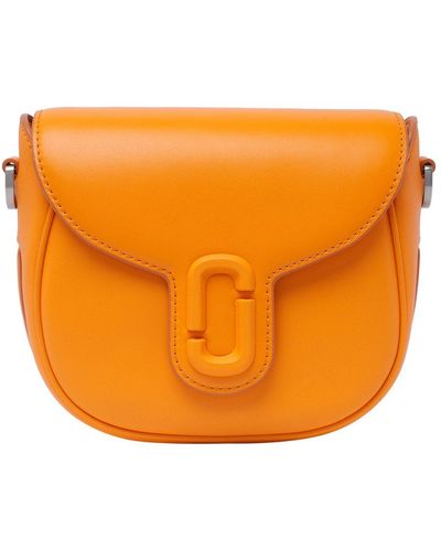 Marc Jacobs The Small Saddle Foldover Top Crossbody Bag - Orange