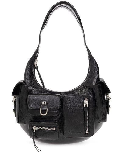 Blumarine Leather Shoulder Bag - Black