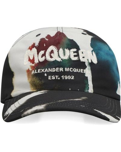 Alexander McQueen Logo Printed Baseball Cap - Gray