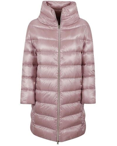 Herno Mid-length Down Coat - Pink