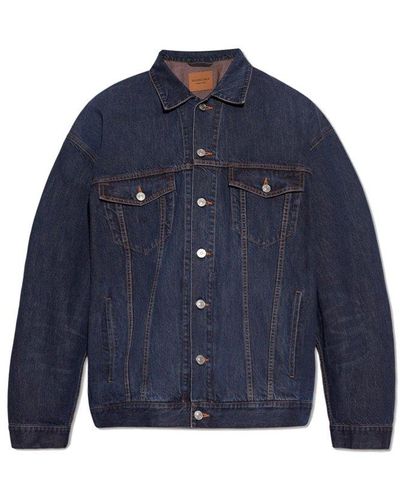 Balenciaga Denim Jacket, - Blue