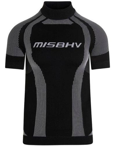 MISBHV Fitted Short-sleeved Sport T-shirt - Black
