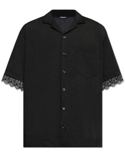 DSquared² Lace-detailed Pyjama Top - Black