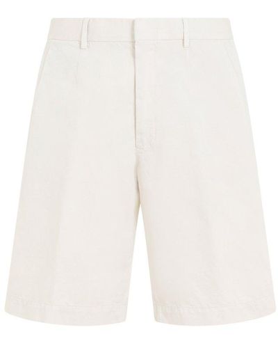 Zegna Knee-length Tailored Shorts - White