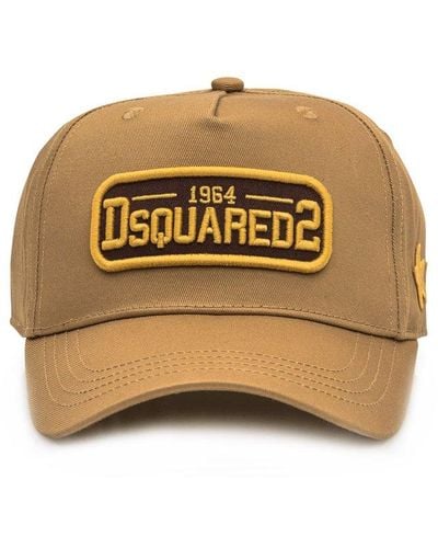 DSquared² Logo-patch Baseball Cap - Natural