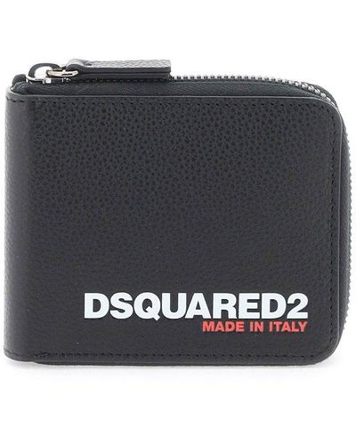 DSquared² Portafoglio Zip Around Bob - Black