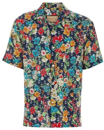 Gucci Floral Printed Bowling Shirt - Multicolour