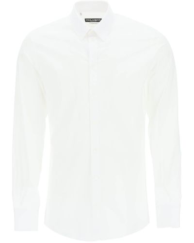 Dolce & Gabbana Gold Fit Poplin Shirt - White