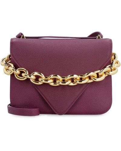 Bottega Veneta Mount Small Envelope Shoulder Bag - Purple