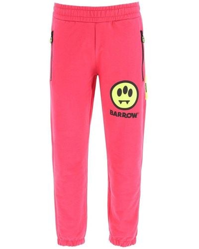 Barrow Logo Printed Track Trousers - Pink