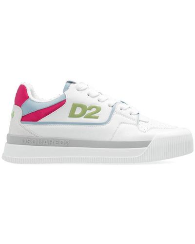 DSquared² Logo-embossed Lace-up Trainers - White