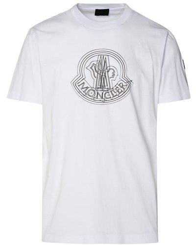 Moncler Maxi Logo T-shirt - White