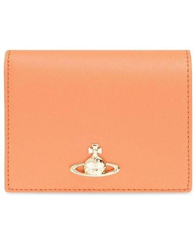 Vivienne Westwood Wallet With Logo - Orange