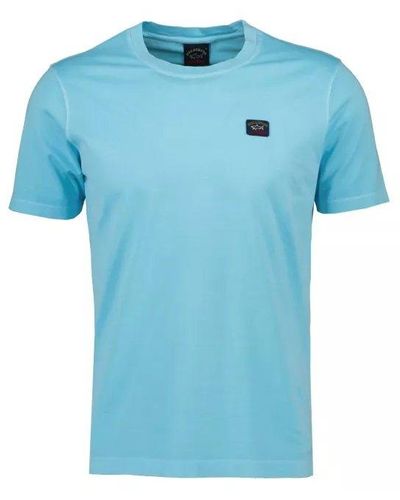 Paul & Shark Logo-patch Crewneck T-shirt - Blue