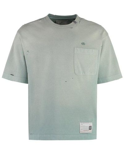 Maison Mihara Yasuhiro Cotton Crew-Neck T-Shirt - Grey