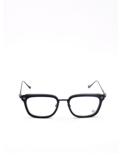 Chrome Hearts Rectangular Frame Glasses - Black