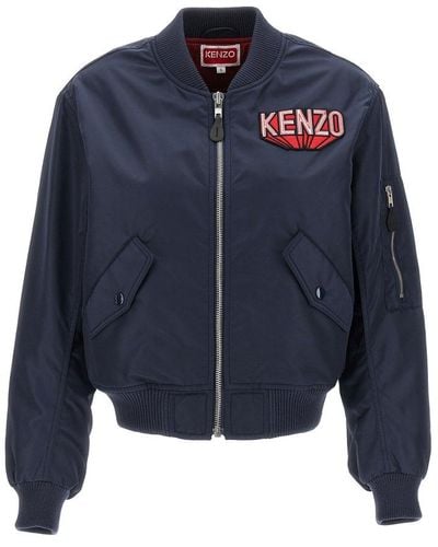 KENZO 3d Casual Jackets - Blue