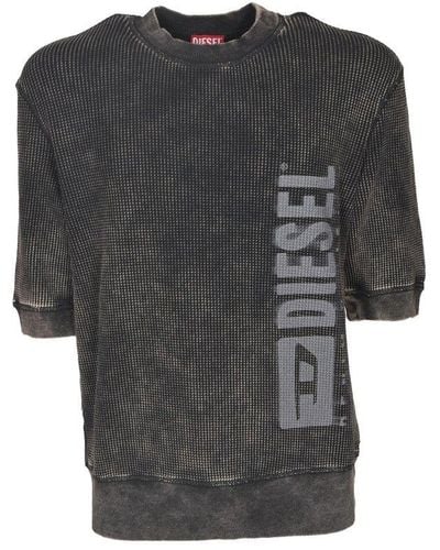 DIESEL S-coolwafy-n1 Half-sleeve Sweatshirt - Grey