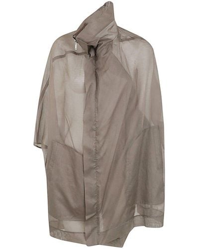 Rick Owens Sailbiker Coat Clothing - Grey