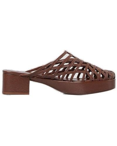 BY FAR Norman Tabac Sandals - Brown