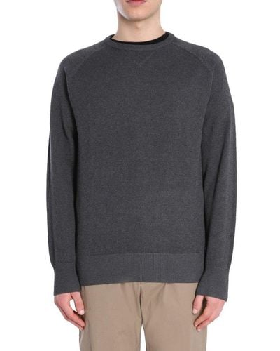 Aspesi Fine-knitted Crewneck Sweater - Gray