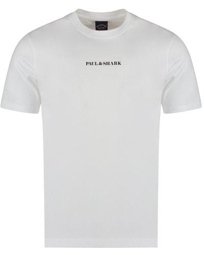 Paul & Shark Logo Cotton T-shirt - White