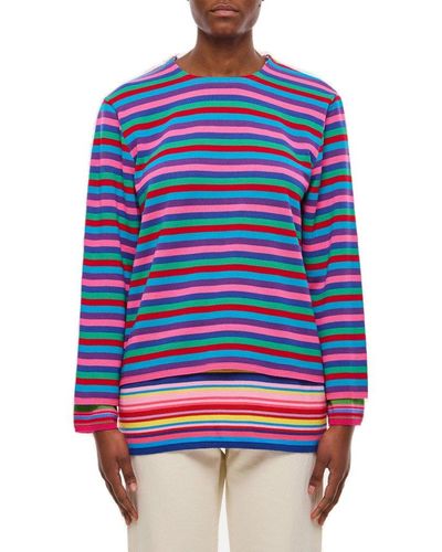 Comme des Garçons Striped Sweater - Blue