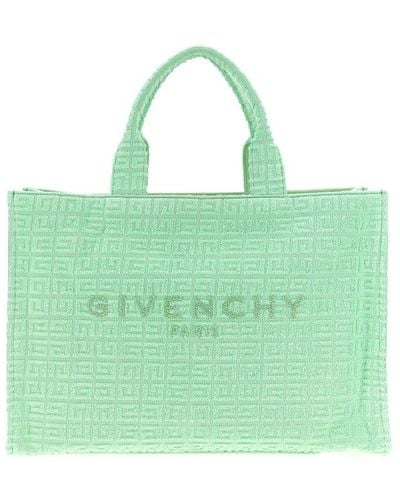 Givenchy 4g Pattern Medium G-tote Shopping Bag - Green