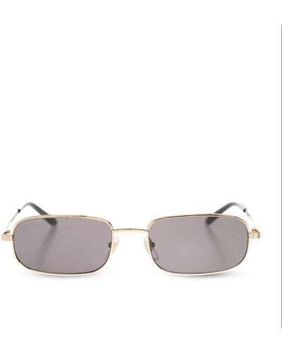 Gucci Rectangle Framed Sunglasses - Gray