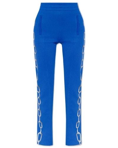 Burberry Elastic Waistband Sweatpants - Blue