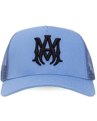 Amiri Ma Trucker Cotton Baseball Cap - Blue