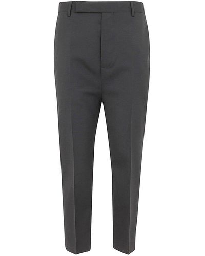 Rick Owens High-waisted Cropped Trousers - Grey