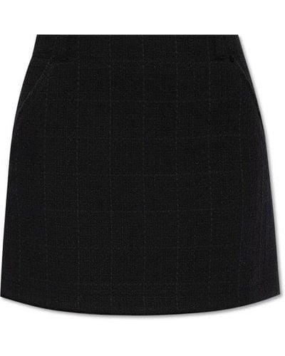 A.P.C. Tweed Mini Skirt - Black