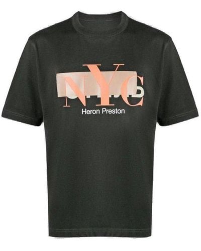 Heron Preston Nyc Censored Crewneck T-shirt - Black