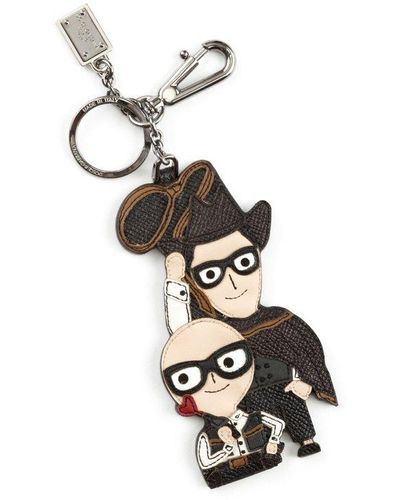 Dolce & Gabbana Domenico And Stefano Keyring - White