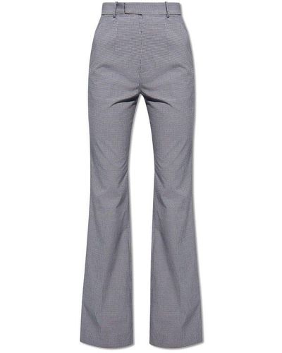 Vivienne Westwood 'ray' Checked Trousers, - Grey
