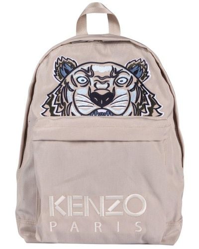 KENZO Large Tiger Logo Backpack - Natural